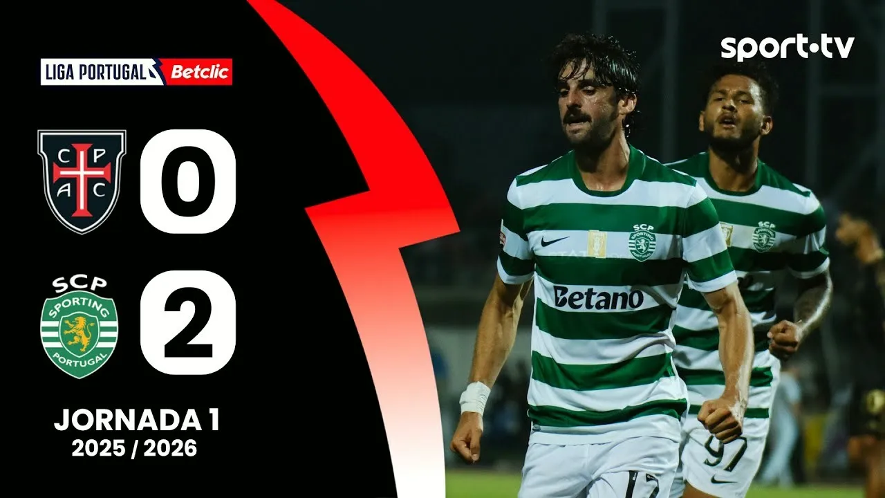 ดูลูกเด็ด! คาซ่า เพีย เอซี 0-2 สปอร์ติ้ง ลิสบอน ศึกพรีไมร่า ลีก้า โปรตุเกส 09/08/2568 ครบรสทุกประตูที่ Dooball168hd.com