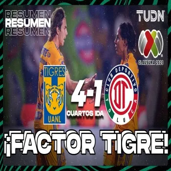 ไฮไลท์ฟุตบอล ไทยเกรส ยูเอเอ็นแอล ถล่ม โตลูก้า 4-1 ศึกเม็กซิโก พรีเมร่า ดิวิชั่น แบบเด็ดขาด