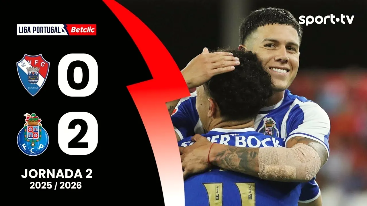 ไฮไลท์ฟุตบอลพรีไมร่า ลีก้า โปรตุเกส 19 สิงหาคม 2568 กิล วิเซนเต้ พ่ายคาบ้าน 0-2 เอฟซี ปอร์โต้