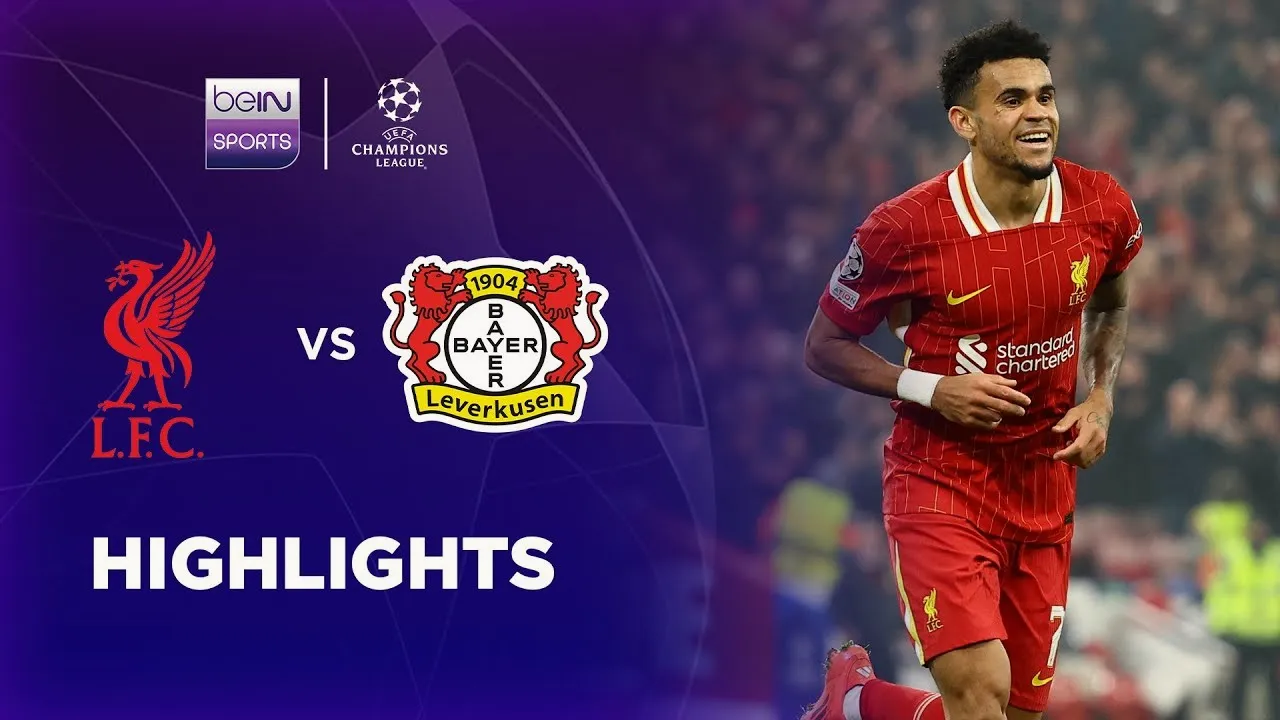 ไฮไลท์ฟุตบอลยูฟ่าแชมเปี้ยนส์ลีก 06/11/2567 ลิเวอร์พูลถล่มเลเวอร์คูเซ่น 4-0 ในรอบแบ่งกลุ่ม ฤดูกาล 2024