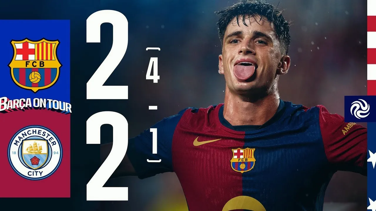 ไฮไลท์ฟุตบอล บาร์เซโลน่า เสมอ แมนเชสเตอร์ ซิตี้ 2-2 เกมกระชับมิตรสโมสร 31/07/2567 dooball168hd.com