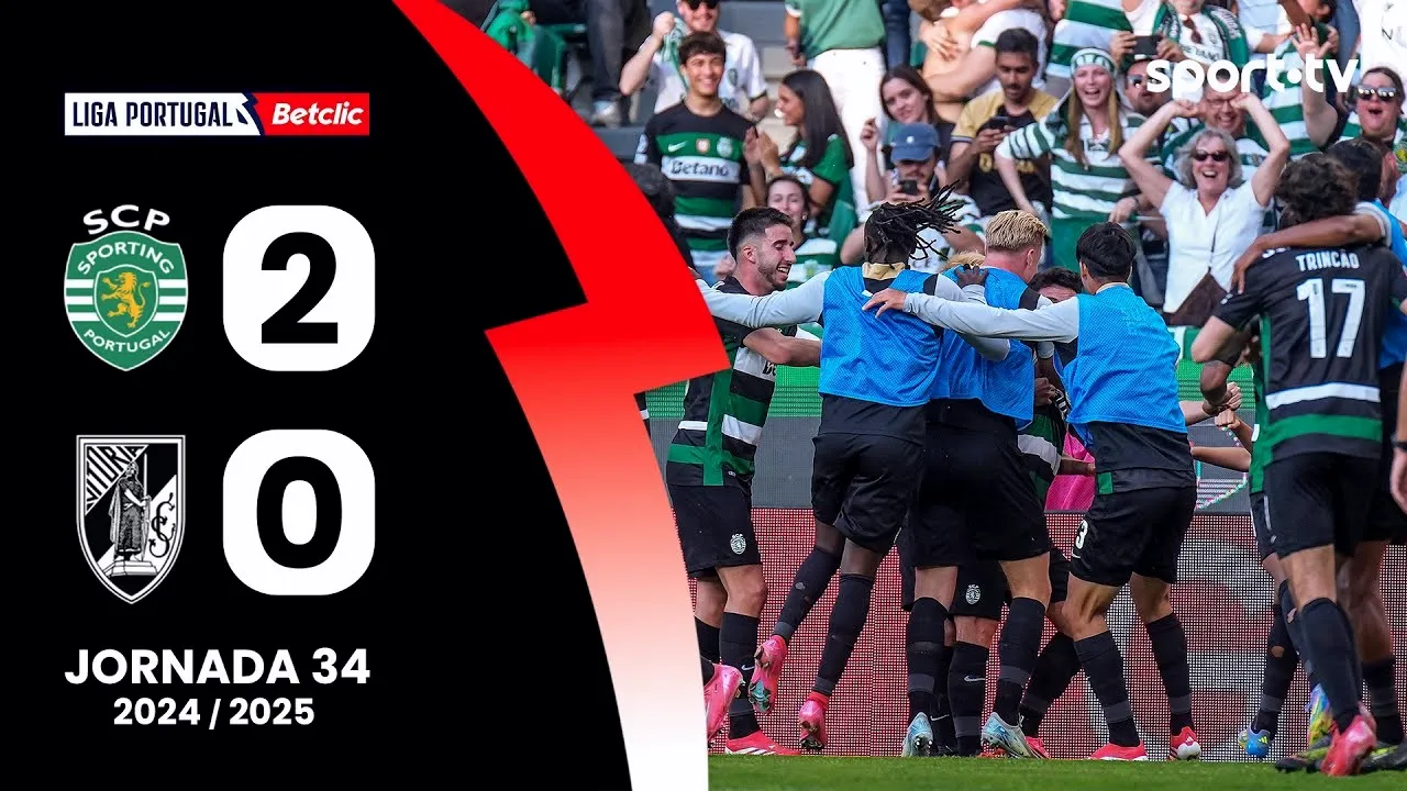ไฮไลท์ เด็ด!! สปอร์ติ้ง ลิสบอน เฉือน วิตอเรีย กิมาไรส์ 2-0 สำเร็จ ศึกโปรตุเกส พรีเมร่า ลีก้า 18/05/2568