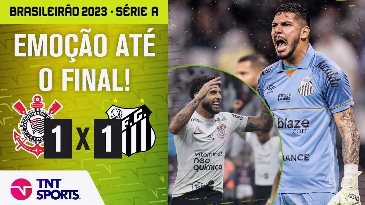 ไฮไลท์ฟุตบอลศึกบราซิลซีรี่ย์เอ 2023 โครินเทียนส์เปิดบ้านเจ๊าซานโตส 1-1 เสมอสนามไม่มีใครแพ้ 30/10/2566