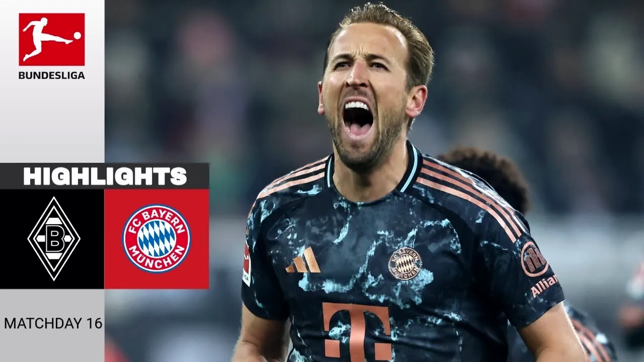 ไฮไลท์ฟุตบอล มึนเช่นกลัดบัค 0-1 บาเยิร์น มิวนิค บุนเดสลีก้า เยอรมัน วันที่ 12 มกราคม 2568 ทาง dooball168hd.com
