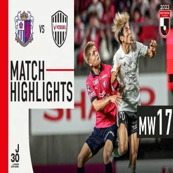 ไฮไลท์ฟุตบอล เซเรโซ่ โอซาก้า พลิกชนะ วิสเซล โกเบ 2-1 ศึกเจลีกญี่ปุ่น 2023 แบบเดือด