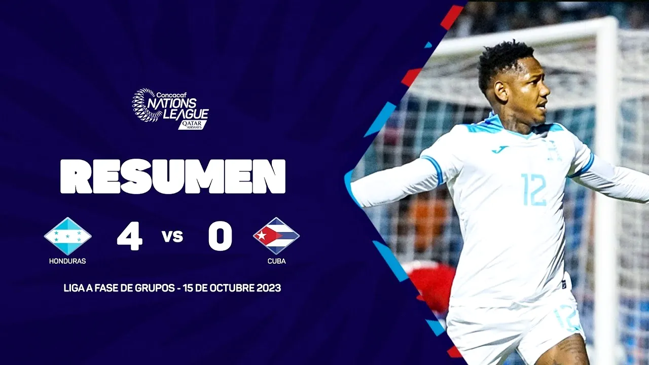 ไฮไลท์ฟุตบอลคอนคาเคฟ เนชั่นลีก 2023 ระหว่างฮอนดูรัสถล่มคิวบาขาดลอย 4-0 วันที่ 16 ตุลาคม 2566 จาก dooball168hd.com