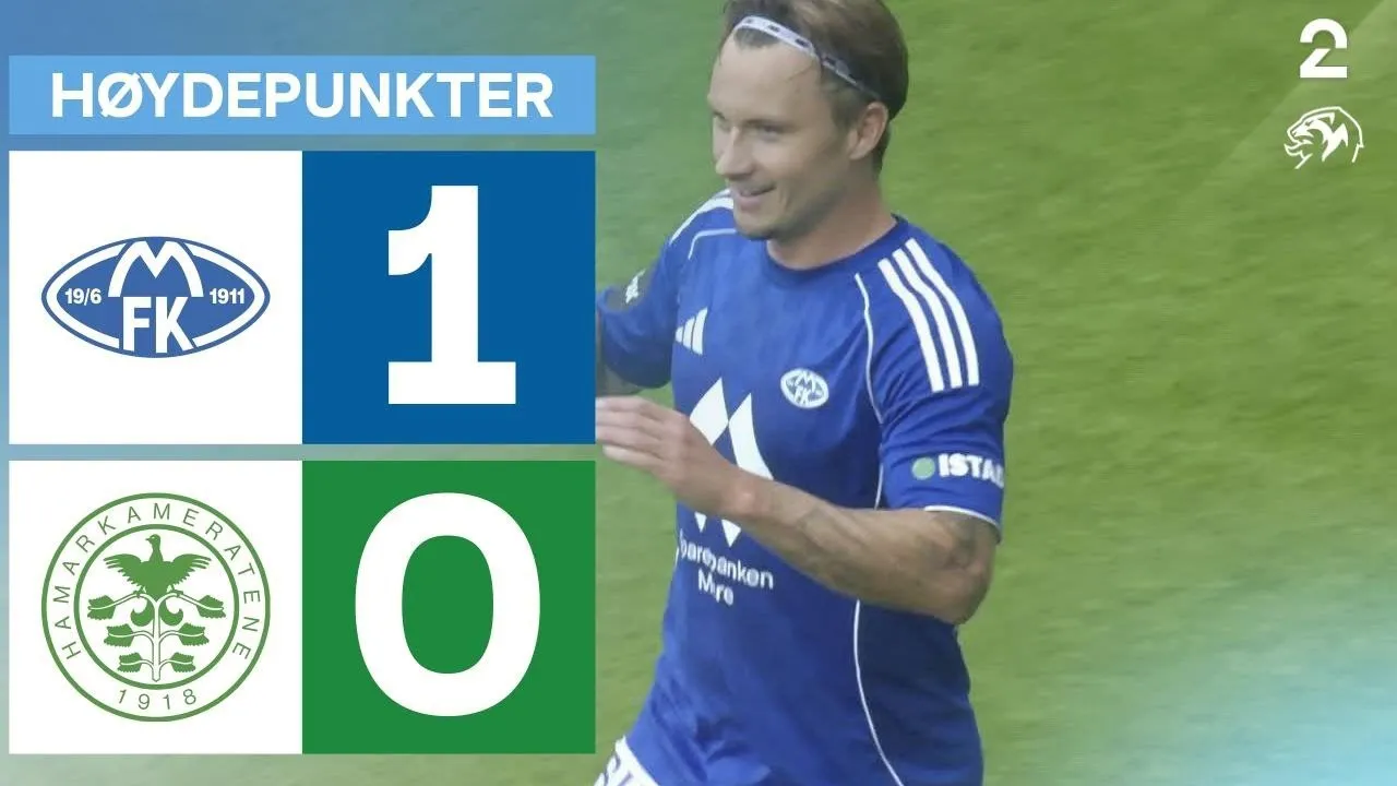 ไฮไลท์ฟุตบอล โมลด์ เฉือนฮามคาม 1-0 ศึกนอร์เวย์ ทิปเปลีเก้น 2025 ประจำวันที่ 10/08/2568 จาก dooball168hd.com