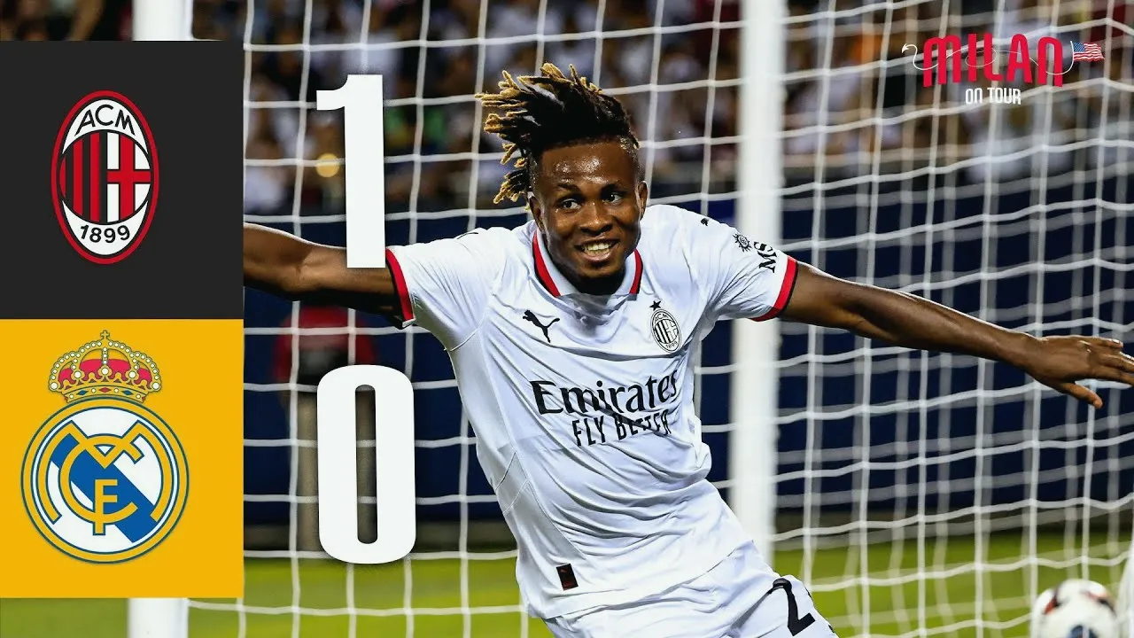 ไฮไลท์ฟุตบอล เอซี มิลาน เฉือน เรอัล มาดริด 1-0 ในเกมกระชับมิตรสโมสรฤดูกาล 2024/2025 01/08/2567