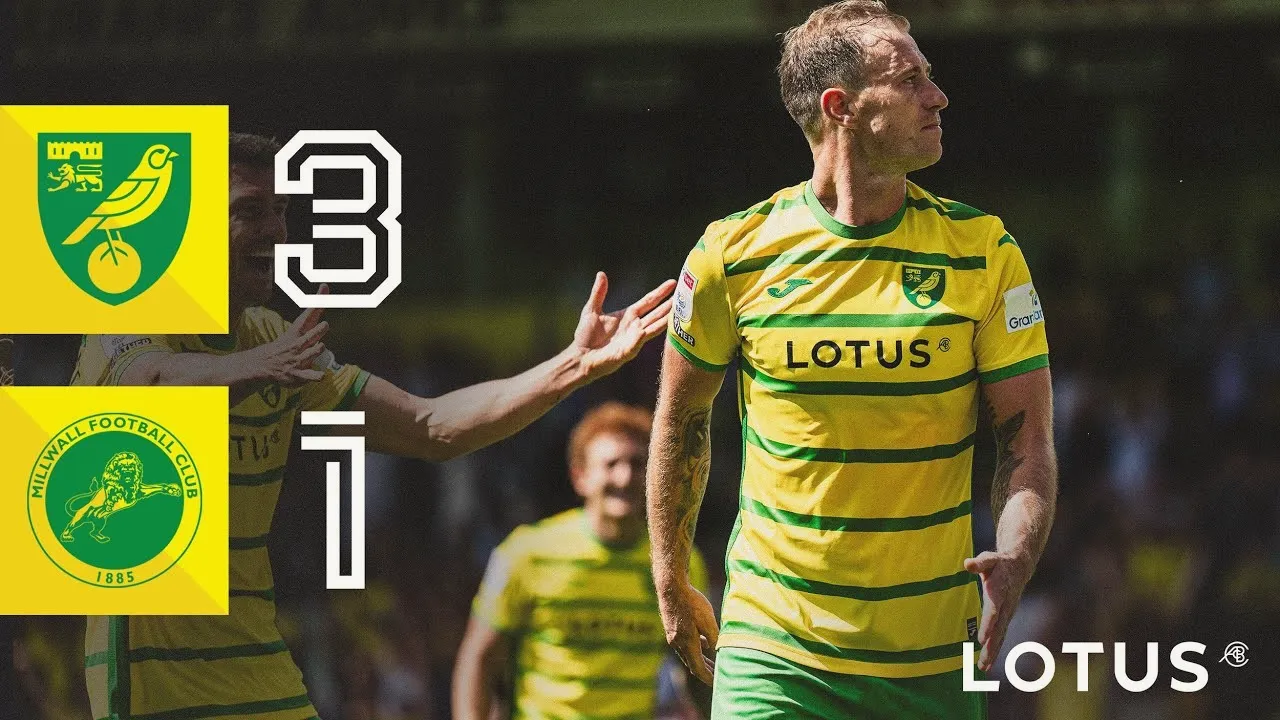 ไฮไลท์เด็ด นอริช ซิตี้ ถล่ม มิลล์วอลล์ 3-1 ในศึกเดอะแชมป์เปี้ยนชิพ อังกฤษ ครบทุกประตูที่ dooball168hd.com