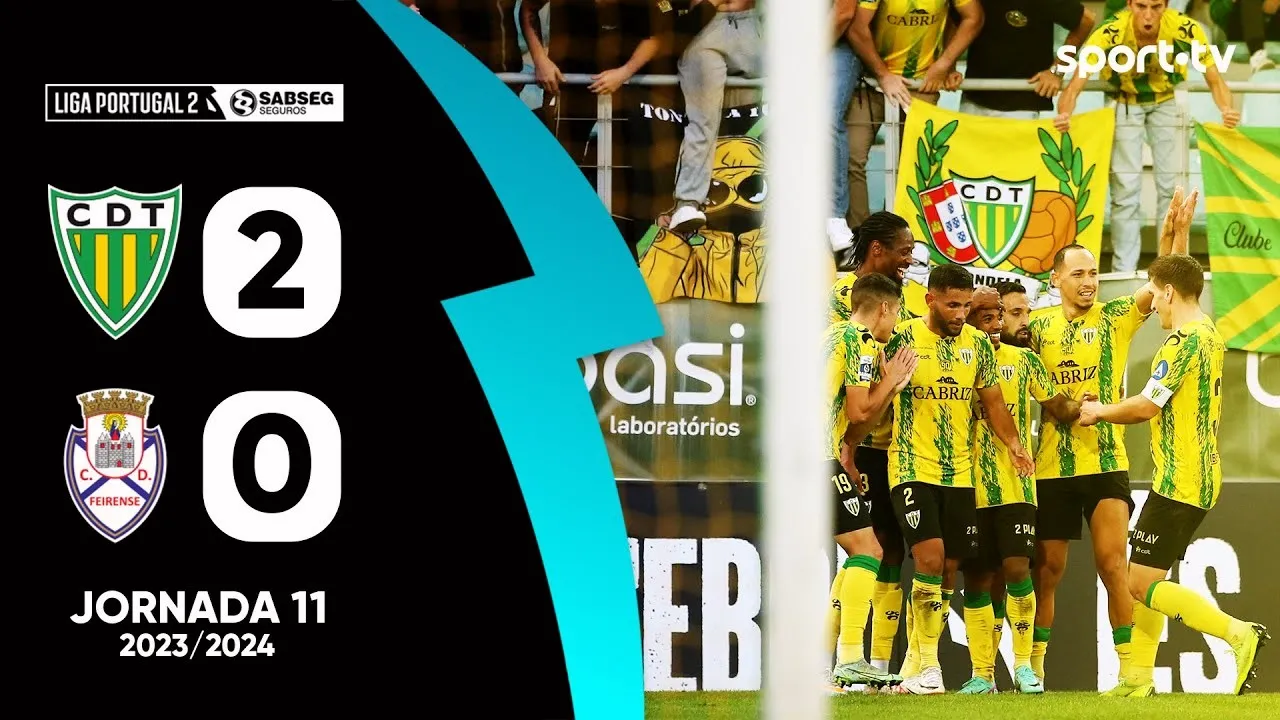 19/11/2566 ดูบอล168hd.com ไฮไลท์โปรตุเกส ดิวิชั่น 2 นัดมันส์ ซีดี ทอนเดลา สยบเฟยเรนเซ่ 2-0 สกอร์ขาดโชว์ฟอร์มสุดแกร่ง