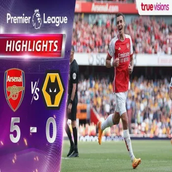 ไฮไลท์พลิกเกม พรีเมียร์ลีก ปืนใหญ่ถล่มวูล์ฟส์ 5-0 อาร์เซนอล vs วูล์ฟแฮมป์ตัน ดุเดือด