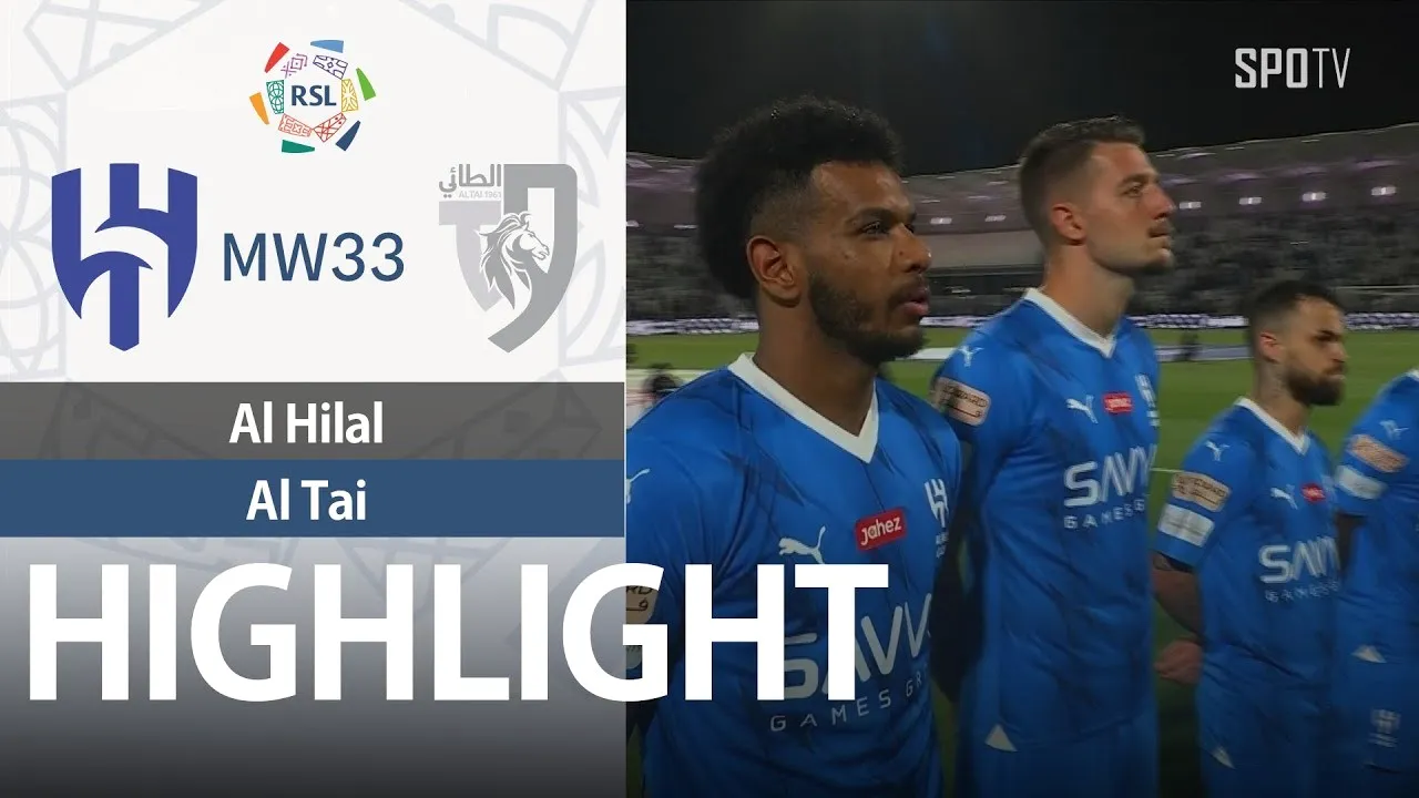 ไฮไลท์ฟุตบอล อัล ฮิลาล ชนะ อัล ทาย 3-1 ศึกซาอุดีอาระเบีย โปรเฟสชั่นแนล ลีก 2024 วันที่ 24 พฤษภาคม 2567 จาก dooball168hd.com