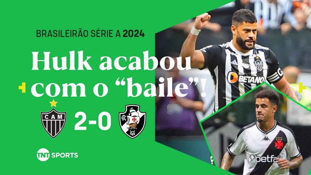 ไฮไลท์อัตเลติโก มิไนโร่ เชือด วาสโก ดา กาม่า 2-0 ศึกบราซิล ซีรี่ย์เอ 2024 วันที่ 22 กรกฎาคม 2567