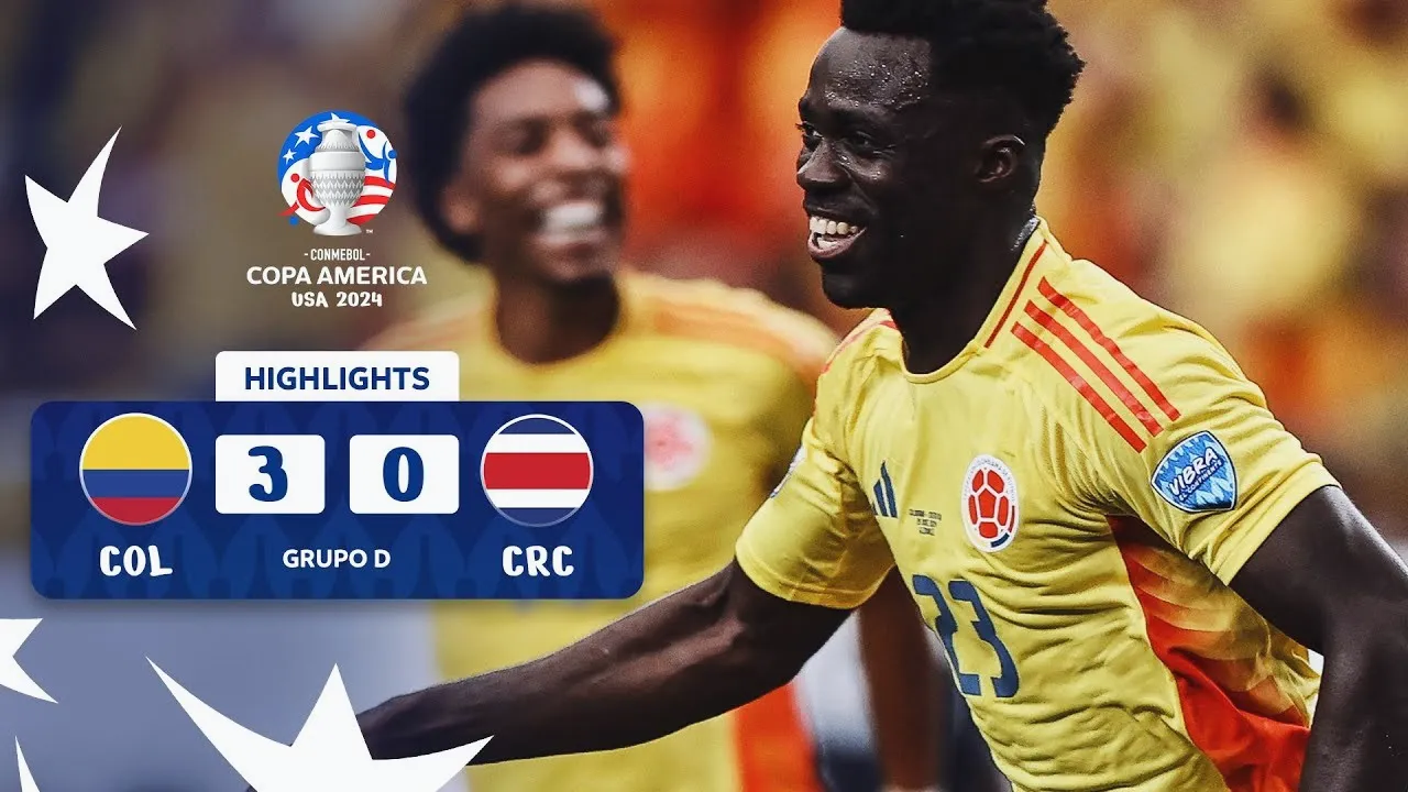 ไฮไลท์ฟุตบอล โคลัมเบียถล่มคอสตาริก้า 3-0 ศึกโคปา อเมริกา 2024 ณ สหรัฐอเมริกา 29/06/2567