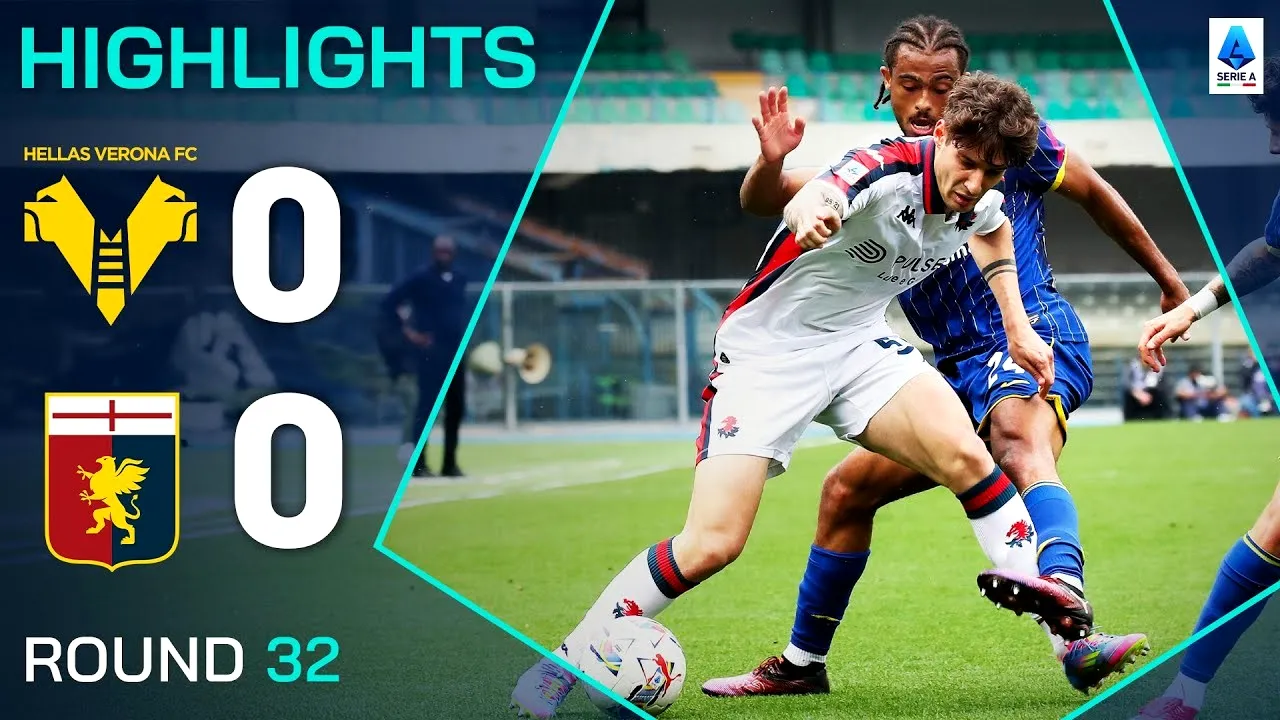 14 เมษายน 2568 ไฮไลท์ฟุตบอล เวโรน่า 0-0 เจนัว กัลโช่ เซเรียอา อิตาลี เกมไร้สกอร์เสมอกันในลีกสูงสุด