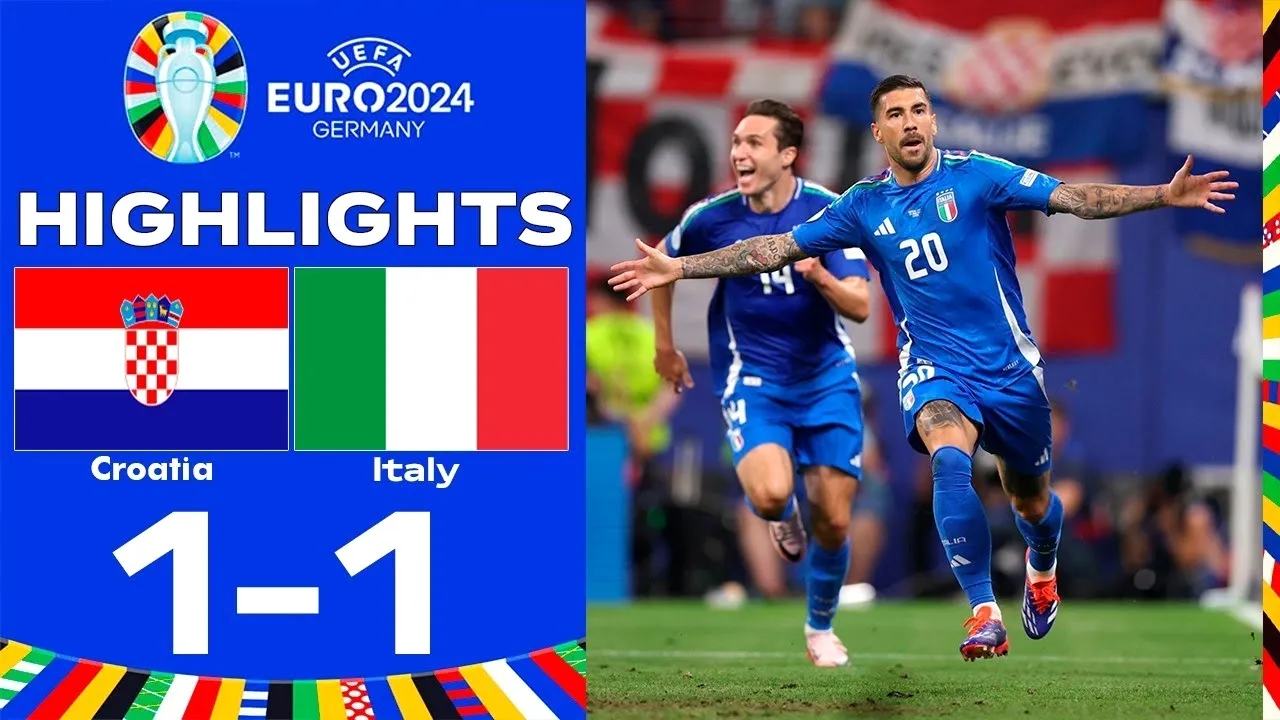 ไฮไลท์ฟุตบอลยูโร 2024 โครเอเชียเจ๊าอิตาลี 1-1 วันที่ 25 มิถุนายน 2567 ดูคลิปเต็มที่ dooball168hd.com