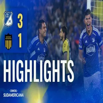 ไฮไลท์ศึกสายหมอยกพล! มิลเลียนนาริออสซัดปมตีเสมอส่วนต่างเกมโคปา ซูดาเมริกาน่า 2023 จบด้วยสกอร์ 3-1 ดับฝันซีเอ เพนาโรล