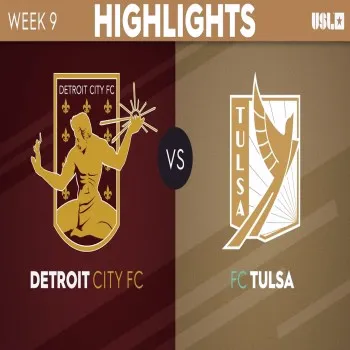 เปิดศึกลูกหนังUSL ดิวิชั่น1 Detroit City เสมอ FC Tulsa 1-1 สุดมันส์ทั้งเกม dooball168hd.com