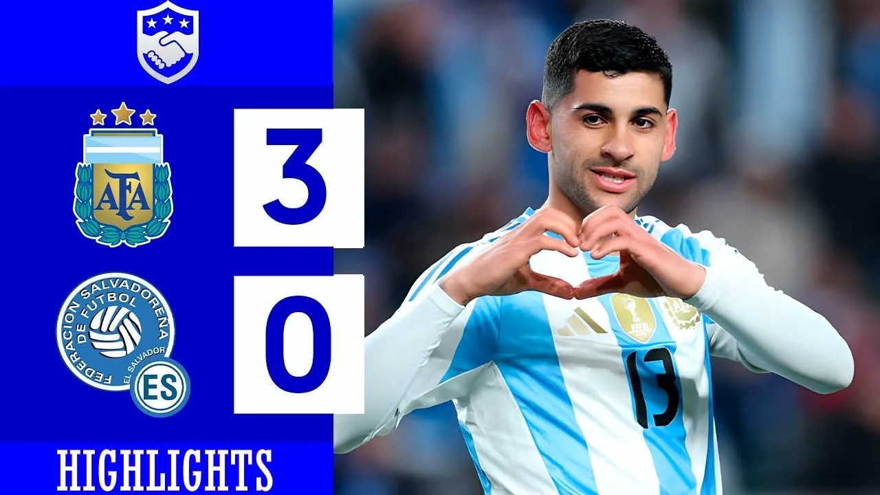 ไฮไลท์ฟุตบอลกระชับมิตรทีมชาติ 2024 อาร์เจนติน่าถล่มเอลซัลวาดอร์ 3-0 วันเสาร์ที่ 23 มีนาคม 2567 ดูคลิปเด็ดได้ที่ dooball168hd.com