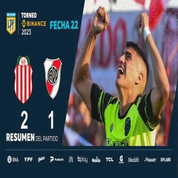 ดูไฮไลท์ฟุตบอล บาร์รากัส เซ็นทรัล เฉือนชนะ ริเวอร์เพลท 2-1 ศึกอาร์เจนติน่าพรีเมียร์ดิวิชั่น สุดมันส์ ที่ dooball168hd.com
