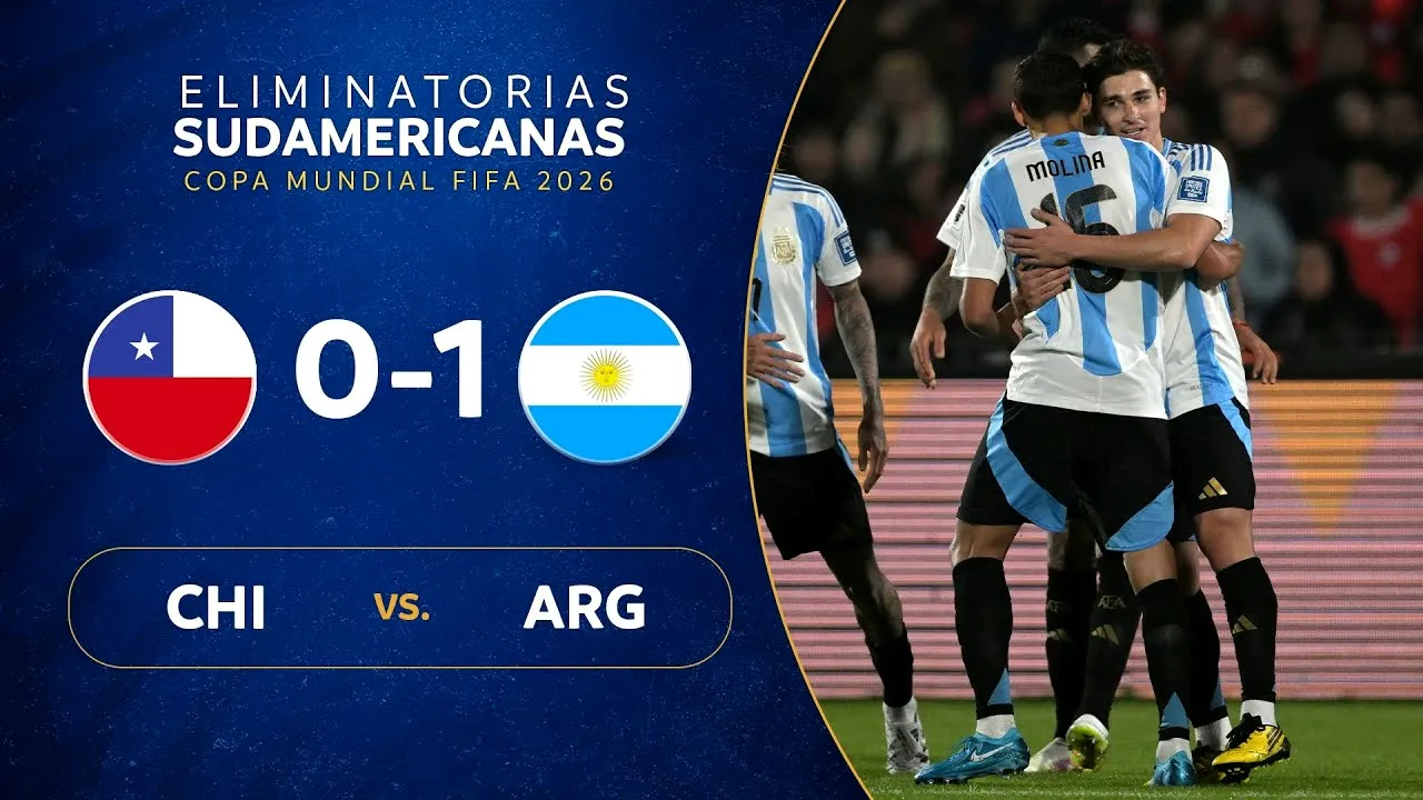 ไฮไลท์ฟุตบอล อาร์เจนติน่า บุกชนะ ชิลี 1-0 ศึกฟุตบอลโลกรอบคัดเลือกโซนอเมริกาใต้ ประจำวันที่ 06/06/2568