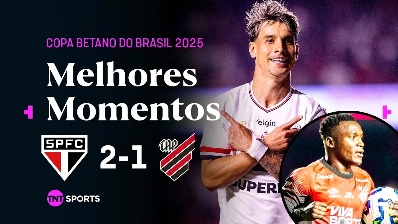 ไฮไลท์ฟุตบอล เซาเปาโล เฉือนชนะ แอตเลติโก พาราเนนเซ่ 2-1 ในบราซิล คัพ 2025 วันที่ 1 สิงหาคม 2568
