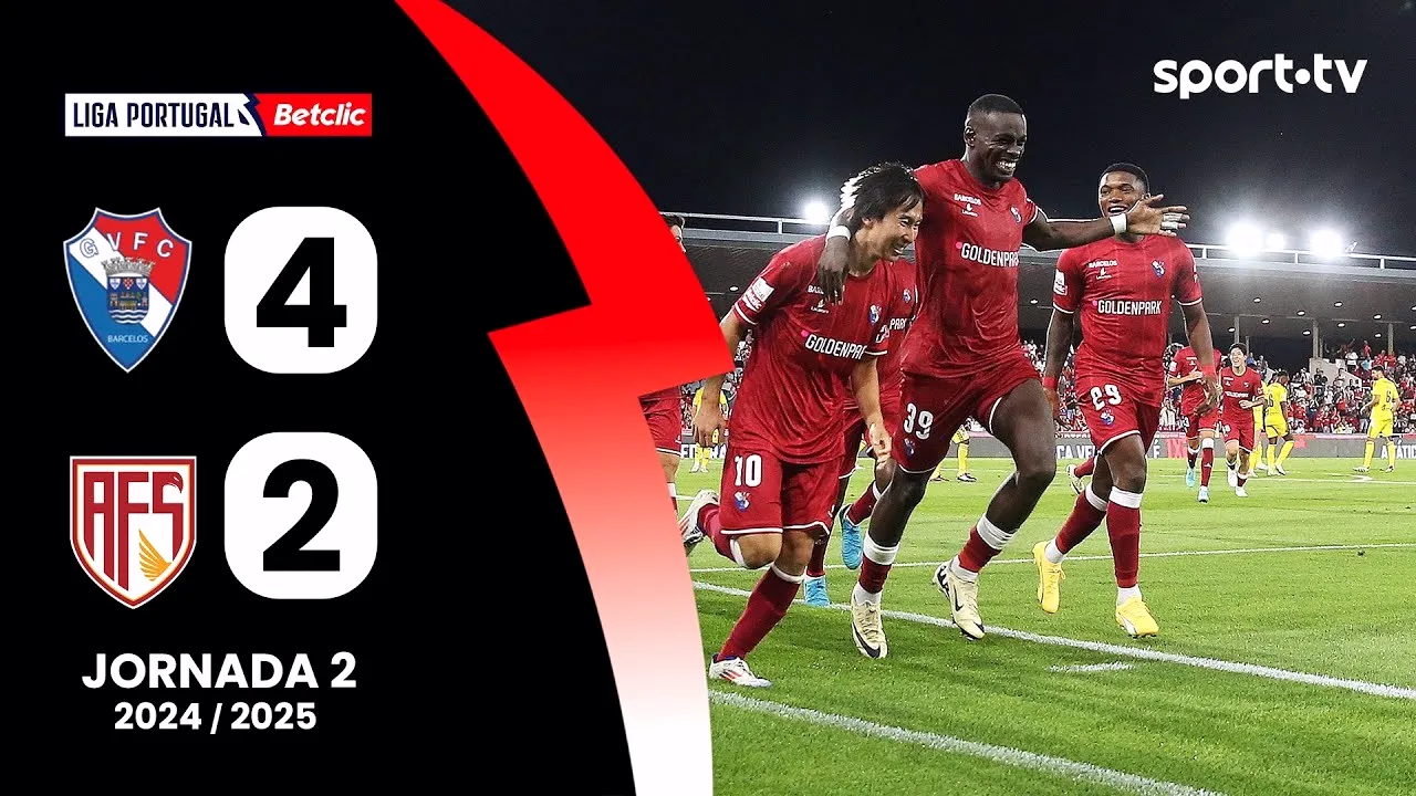 dooball168hd.com 17/08/2567 กิล วิเซนเต้ ถล่มเอวีเอส ฟูเตโบล เอสเอดี 4-2 ศึกลีกาซาเกรส โปรตุเกส ระทึกครบทุกประตู