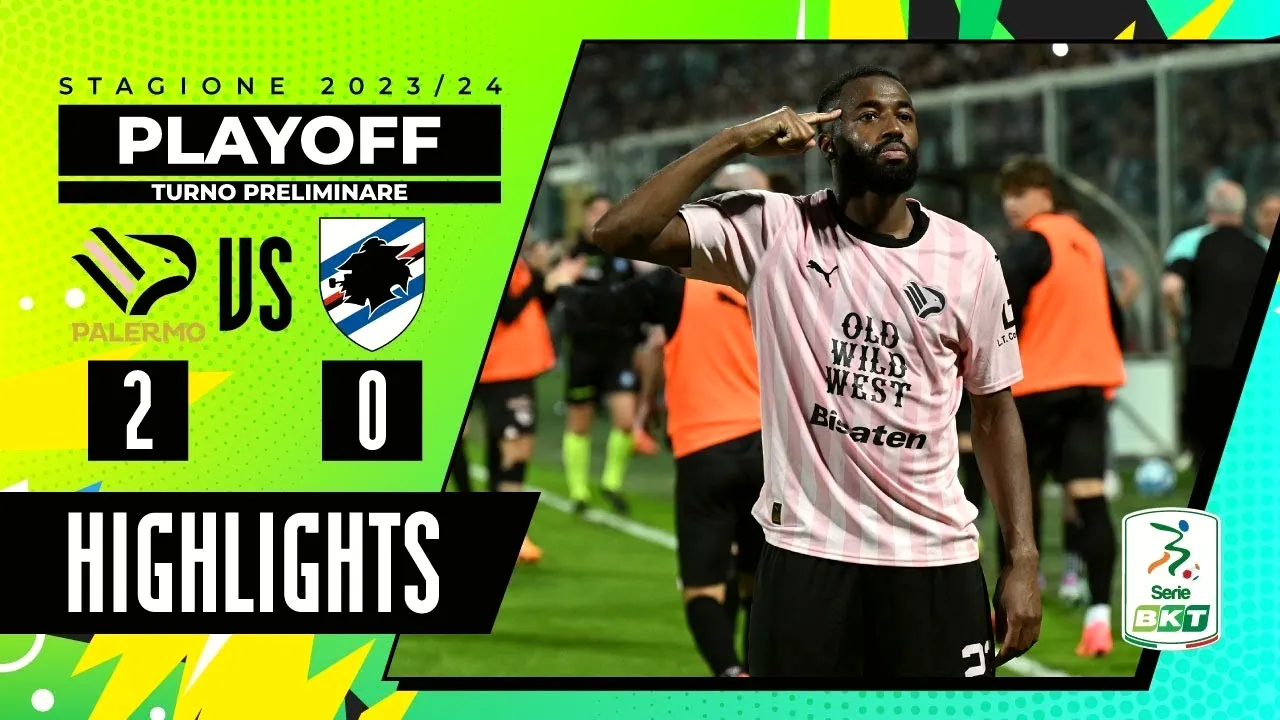ไฮไลท์ฟุตบอล ปาแลร์โม่ ถล่ม ซามพ์โดเรีย 2-0 ศึกกัลโช่ เซเรียบี อิตาลี ประจำวันที่ 18 พฤษภาคม 2567 ดูคลิปที่ dooball168hd.com