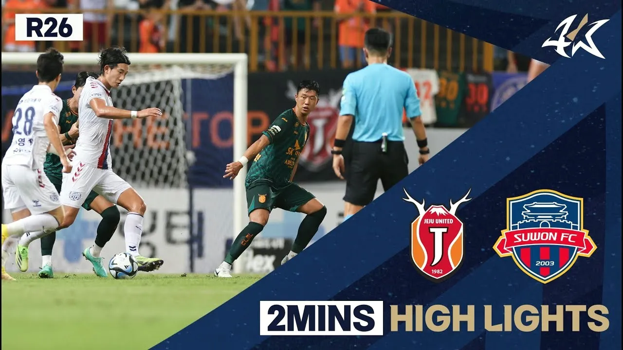 dooball168hd.com พาไฮไลท์เจจู ยูไนเต็ด ถล่มซูว็อน เอฟซี 3-0 ศึกเคลีกเกาหลีใต้