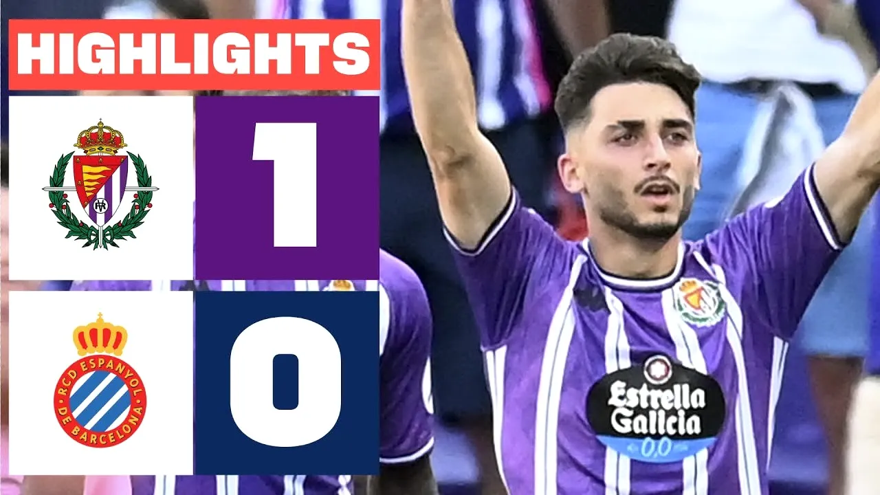 ไฮไลท์ฟุตบอล เรอัล บายาโดลิด เฉือน เอสปันญอล 1-0 ลาลีก้า สเปน ฤดูกาล 2024 วันที่ 20 สิงหาคม 2567 ทาง dooball168hd.com
