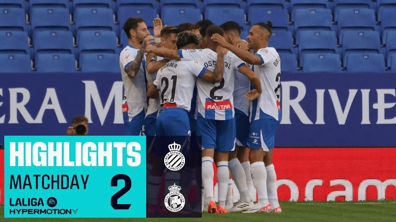ไฮไลท์ฟุตบอลเอสปันญ่อลเอาชนะราซิ่ง ซานตานเดร์ 2-0 ในศึกอาเดลานเต้ สเปน 2023 dooball168hd.com
