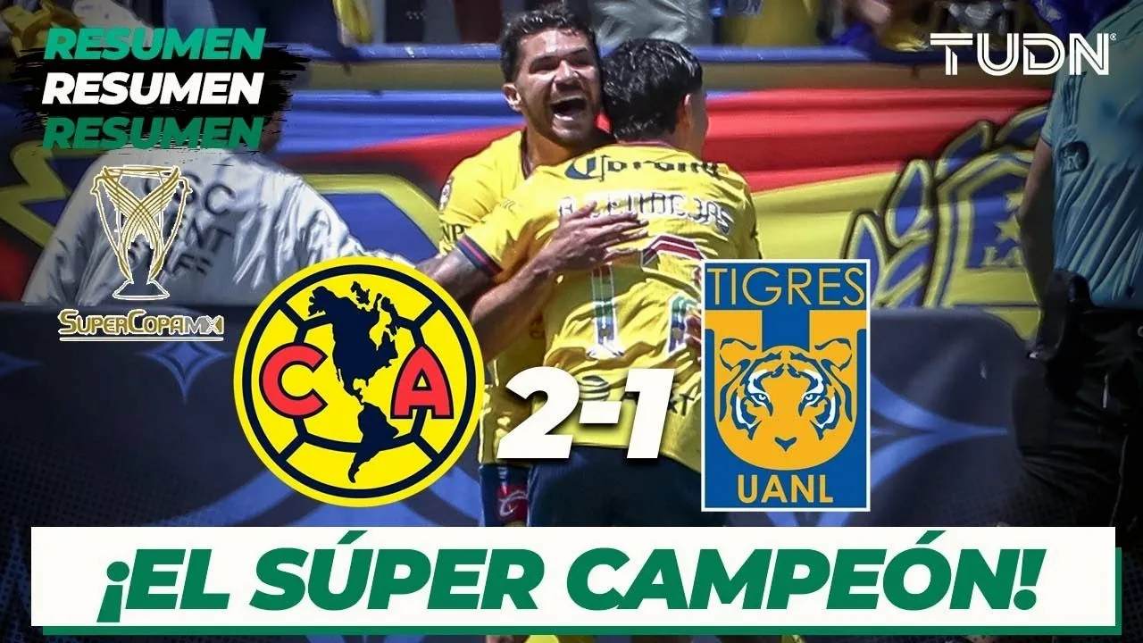 [01/07/2567] คลับ อเมริกา เชือดไทเกรส ยูเอเอ็นแอล 2-1 คว้าแชมป์เม็กซิโก ซูเปอร์คัพ 2024 ดุเดือดครบรส