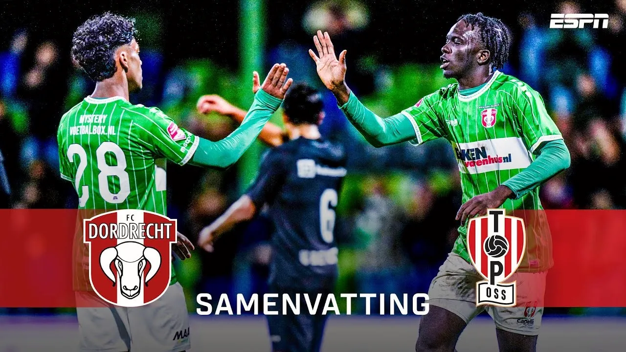 ดอร์เดรชท์ เปิดบ้านเจ๊าเอฟซี ออสส์ 2-2 ศึกจูปิแลร์ลีกฮอลแลนด์ 26 พฤศจิกายน 2567