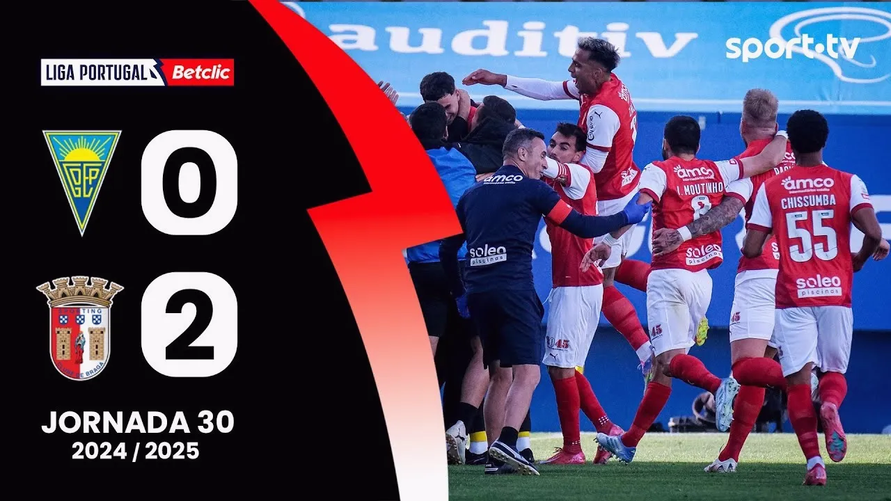 ไฮไลท์ฟุตบอล ลีกา ซาเกรส โปรตุเกส 20 เม.ย 2568 เอสโตริล พ่ายคาบ้าน 0-2 สปอร์ติ้ง บราก้า เก็บชัยสุดเดือด dooball168hd.com