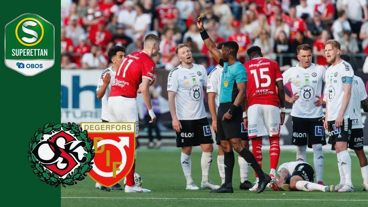 ไฮไลท์ฟุตบอล โอเรโบร เฉือน เดเกอร์ฟอร์ส 2-1 ศึกสวีเดน ซูเปอร์เร็ตเท่น รอบ 15/05/2567