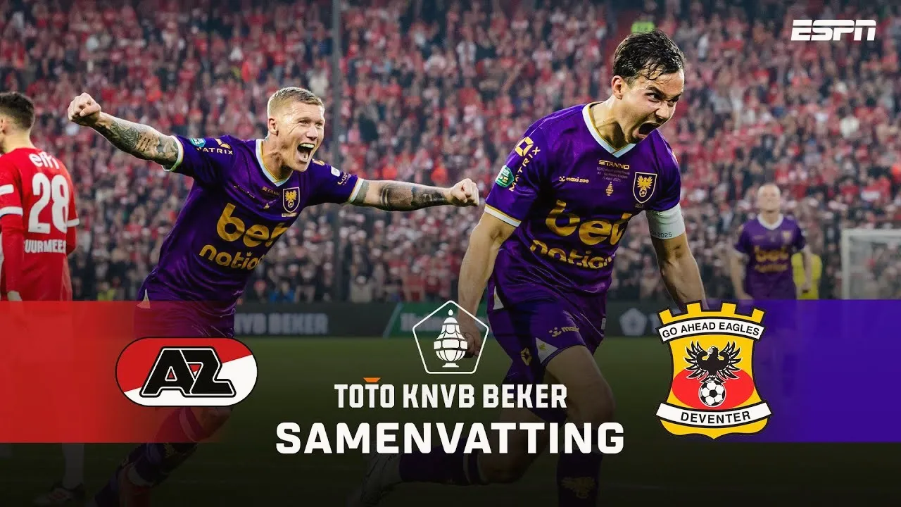 ไฮไลท์ฟุตบอล อาแซด อัลค์มาร์ 1-1 โก อเฮด อีเกิ้ลส์ จุดโทษ 2-4 เนเธอร์แลนด์ดัตช์คัพ รอบชิงชนะเลิศ ฤดูกาล 2025 วันที่ 22 เมษายน 2568 ที่ dooball168hd.com