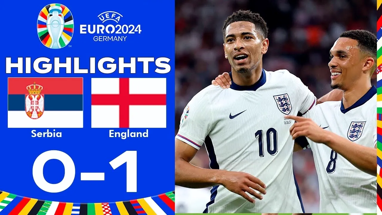ไฮไลท์ฟุตบอลเซอร์เบียพ่ายอังกฤษ 0-1 ในศึกยูโร 2024 วันที่ 17 มิถุนายน 2567 ลุ้นเข้มทั้งเกมจบสกอร์เดียว