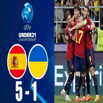 ดูไฮไลท์ สเปน U21 ถล่มยูเครน U21 5-1 ศึกชิงแชมป์ยุโรป รุ่นอายุไม่เกิน 21 ปี รอบรองชนะเลิศ dooball168hd.com