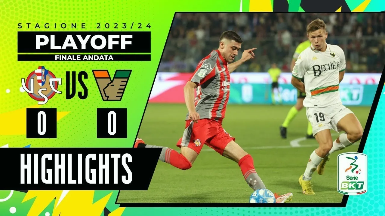 ดูไฮไลท์ฟุตบอลวันนี้ 31/05/2567 เครโมเนเซ่ เสมอ เวเนเซีย 0-0 ศึกเพลย์ออฟเลื่อนชั้น เซเรียบี อิตาลี รอบชิงชนะเลิศนัดแรก ไม่มีประตู ครบทุกจังหวะ