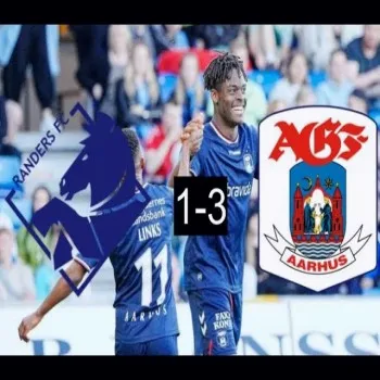 ไฮไลท์ฟุตบอลเดนมาร์ค แซซ ลิกาเอน แรนเดอร์ส เอฟซี พ่าย อาร์ฮุส เอจีเอฟ 1-3 ในเกมลีกซีซั่นล่าสุด