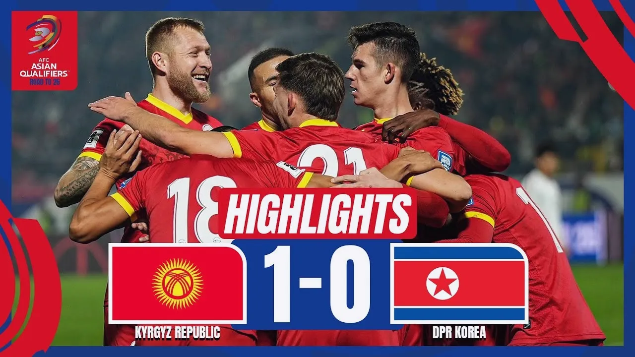 คีร์กีซถานเปิดบ้านเฉือนเกาหลีเหนือ 1-0 ศึกฟุตบอลโลกรอบคัดเลือกโซนเอเชีย 16 ตุลาคม 2567 dooball168hd.com
