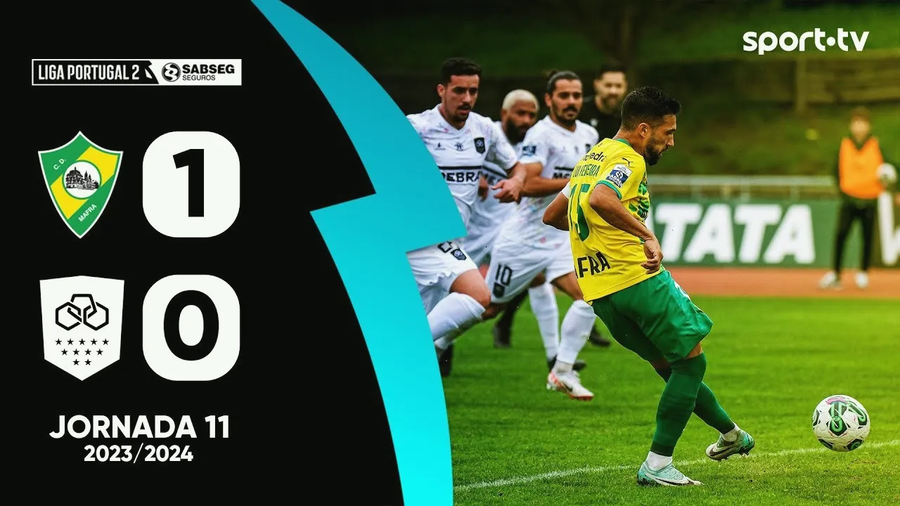 ไฮไลท์ฟุตบอล ซีดี มาฟรา เปิดรังเฉือนชนะ วิลาเวอเดินเซ่ 1-0 ศึกโปรตุเกส ดิวิชั่น 2 ฤดูกาล 2023 เมื่อวันที่ 19 พฤศจิกายน 2566