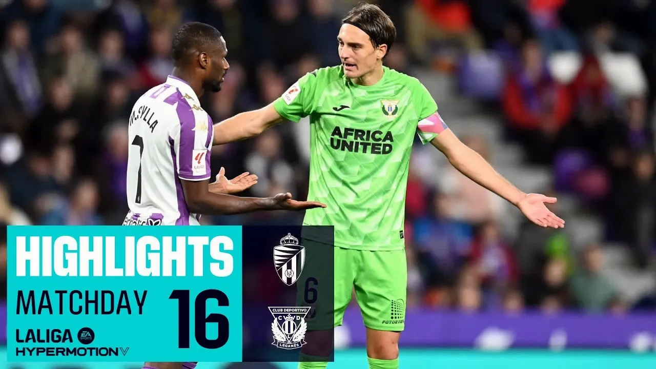 ไฮไลท์ฟุตบอล เรอัล บายาโดลิด เสมอ เลกาเนส 1-1 ในศึกอเดลันเต้ สเปน ฤดูกาล 2023 18 พฤศจิกายน 2566