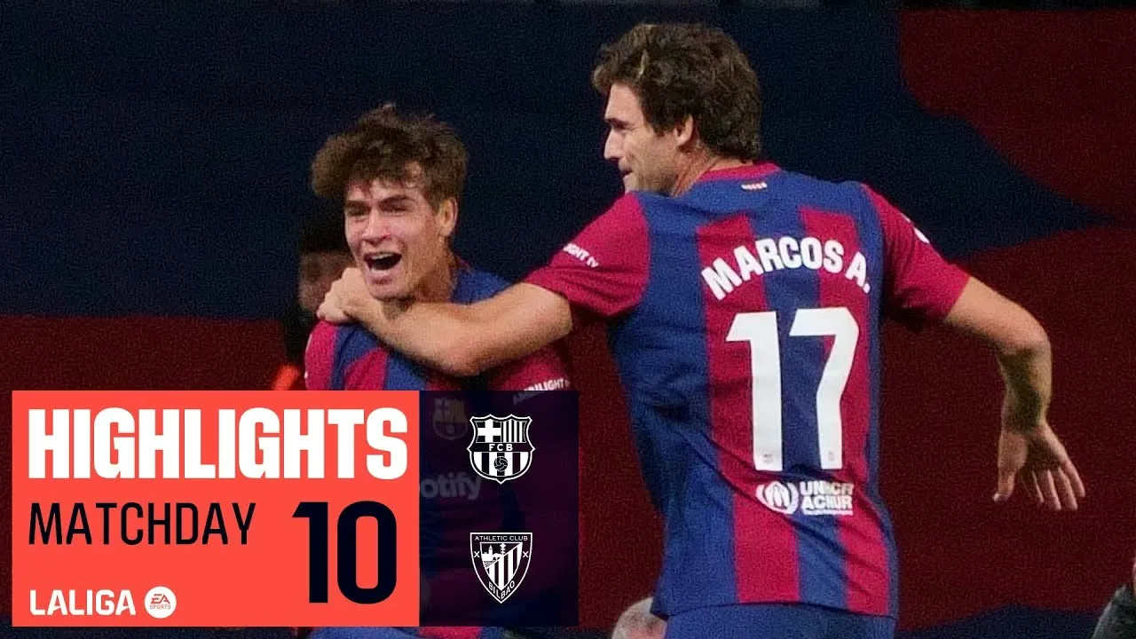 ไฮไลท์ฟุตบอลวันที่ 23 ตุลาคม 2566 คู่บาร์เซโลน่า ชนะ แอธเลติก บิลเบา 1-0 ในศึกลาลีก้าสเปน ฤดูกาล 2023 เฉือนสนุก ดูกู้อีกครั้งบน dooball168hd.com