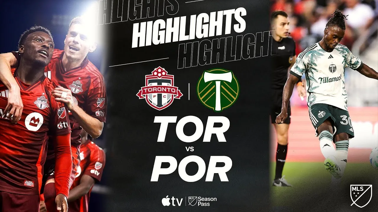ไฮไลท์ฟุตบอล โตรอนโต้ เอฟซี ถล่ม พอร์ทแลนด์ ทิมเบอร์ส 3-0 ในศึก MLS 2025 วันที่ 29 มิถุนายน 2568