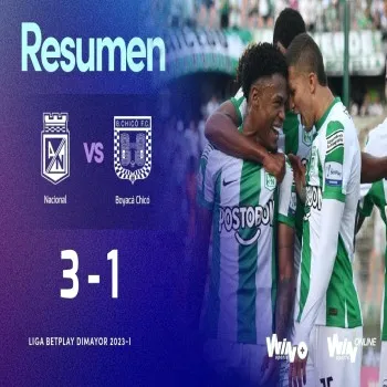 ไฮไลท์ฟุตบอล พรีเมร่า เอ โคลอมเบีย อัตเลติโก นาซิอองนาล ชนะ โบญาก้า ซิโค 3-1 เกมเดือดไม่จืด