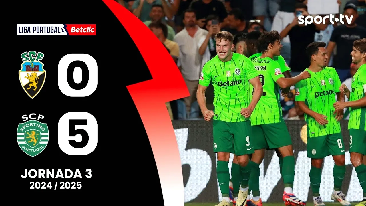 ไฮไลท์ฟุตบอล 24/08/2567 ฟาเรนเซ่ 0-5 สปอร์ติ้ง ลิสบอน ลีกาซาเกรส โปรตุเกส ศึกหนักทีมเยือนบุกถล่มขาด