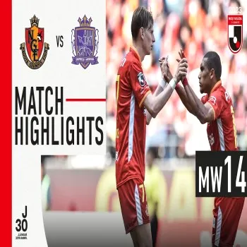 dooball168hd.com สรุปผลเจลีก นาโกย่า แกรมปัส เฉือน ซานเฟรซเซ ฮิโรชิม่า 2-1