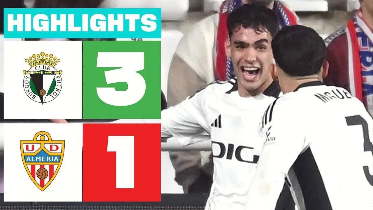 ไฮไลท์ฟุตบอล บูร์โกส ซีเอฟ เอาชนะ อัลเมเรีย 3-1 ศึกอเดลันเต้ สเปน 22 มีนาคม 2568 ทาง dooball168hd.com