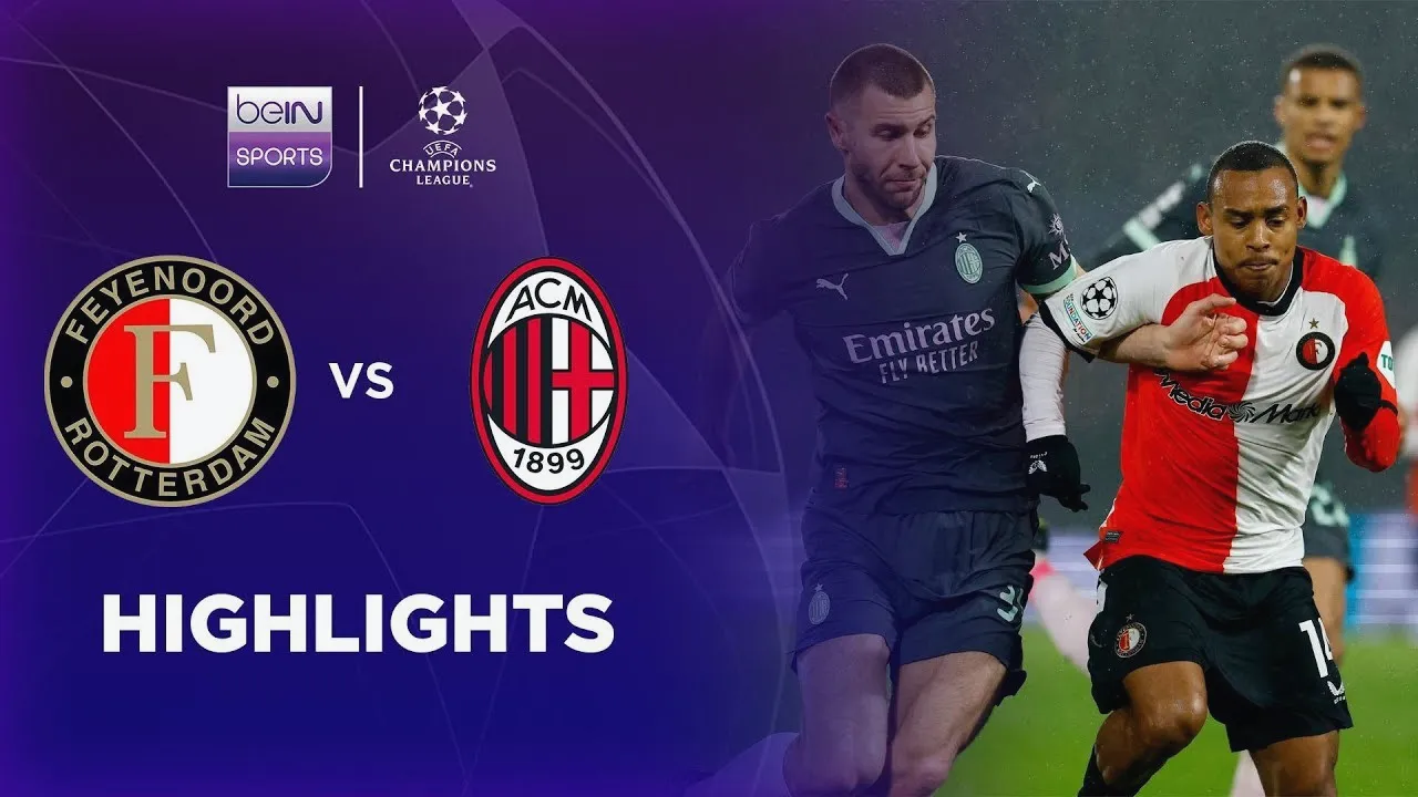 ดูไฮไลท์ เฟเยนูร์ด ร็อตเธอร์ดัม 1-0 เอซี มิลาน ศึก UCL รอบเพลย์ออฟ ฤดูกาล 2025 อัปเดตวันที่ 13 กุมภาพันธ์ 2568
